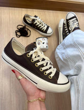 Tênis All Star Couro - Marrom